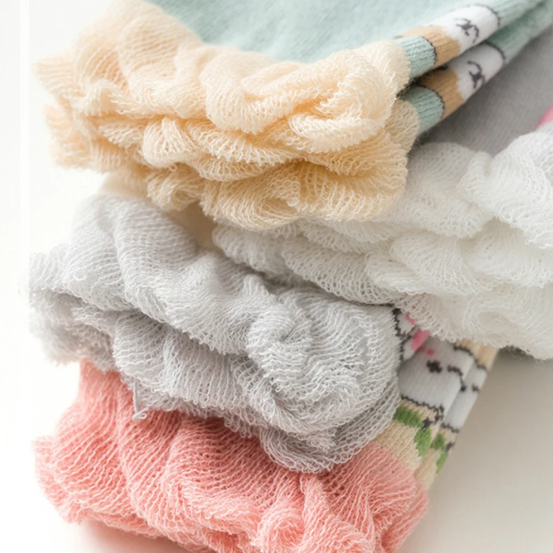 Чулки детские х/б с оборками выше колена | Мать и ребенок