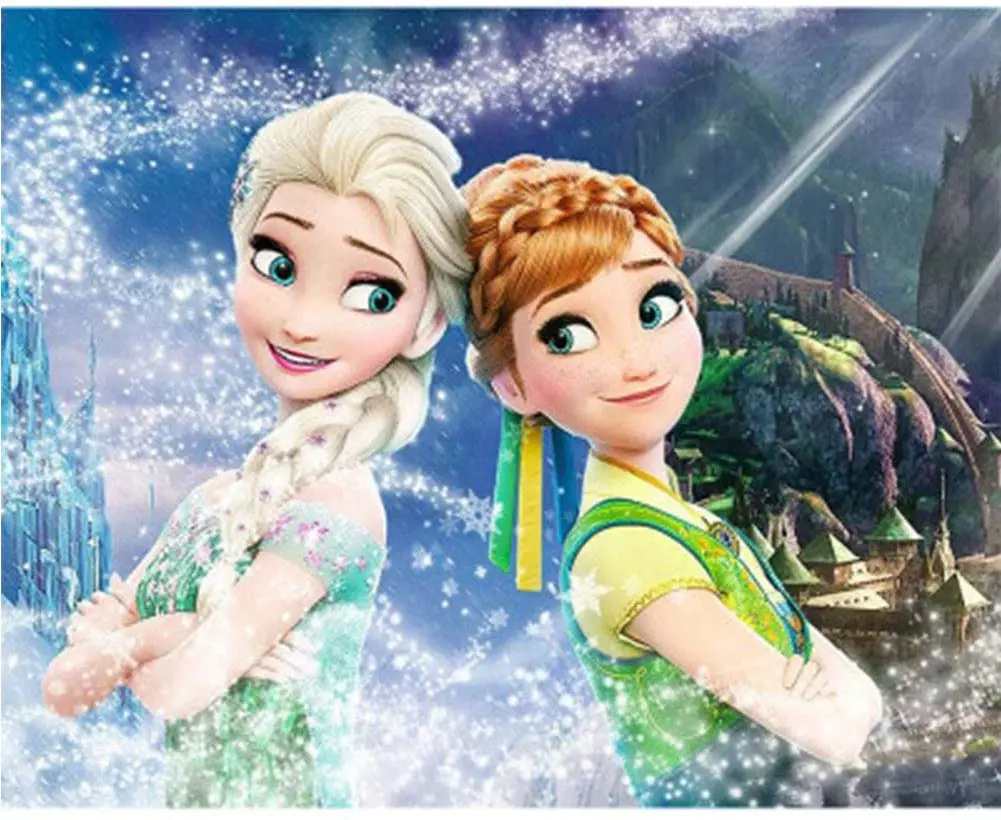 

5D Diamond Painting Disney Mickey Frozen Elsa Cross Stitch Kits Full Drill Square Embroidery Mosaic Picture Home Decor Painting