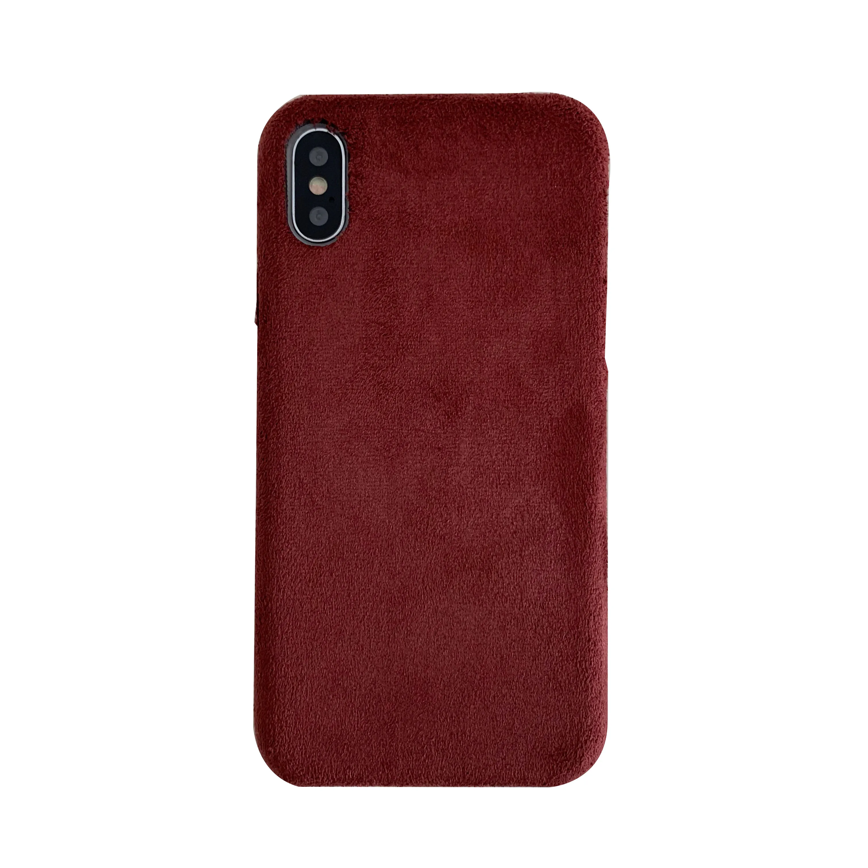 Бархатный зеленый тканевый чехол для телефона для iPhone 11 Pro Max XR X XS MAX мягкая ткань для вина роскошный чехол s для iPhone 6 6s 7 8 Plus чехол - Цвет: CAMEL