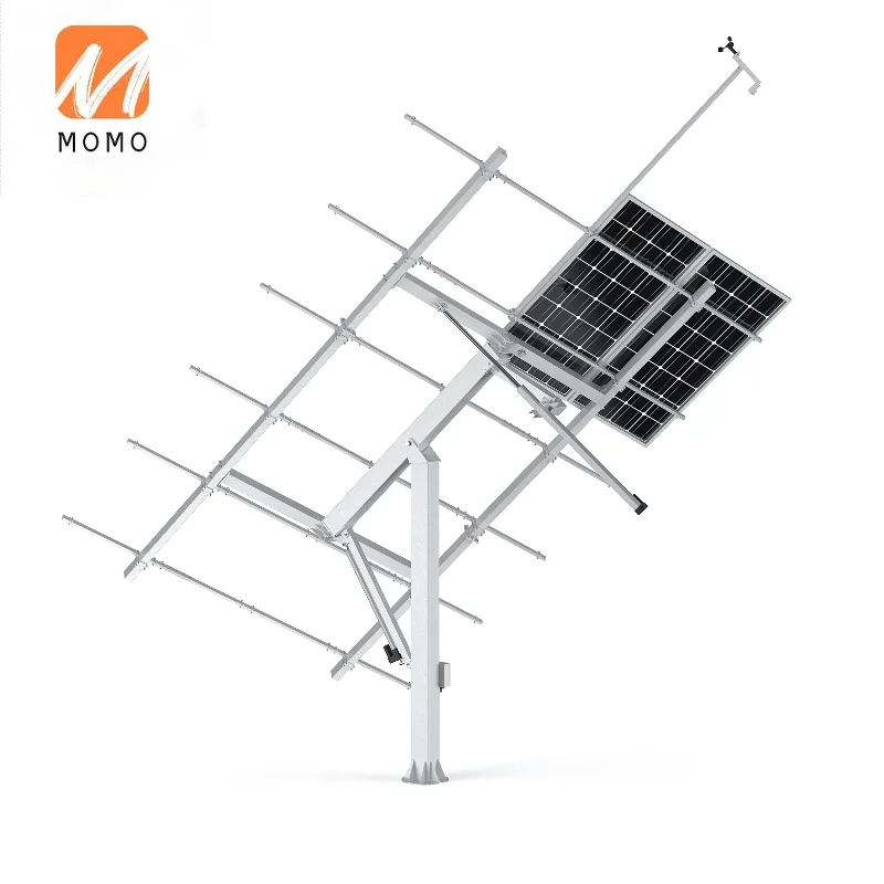 12pv-4kw Dual axis multi-function pv solar rotation tracker dual axis solar tracking sun tracking