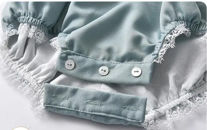 

Korean Newborn Baby Girl Solid Causal Long Sleeve Lace Jumpsuit+hat 2pcs Spring Autumn Children Infant Girls Sweet Clothing 0-3t