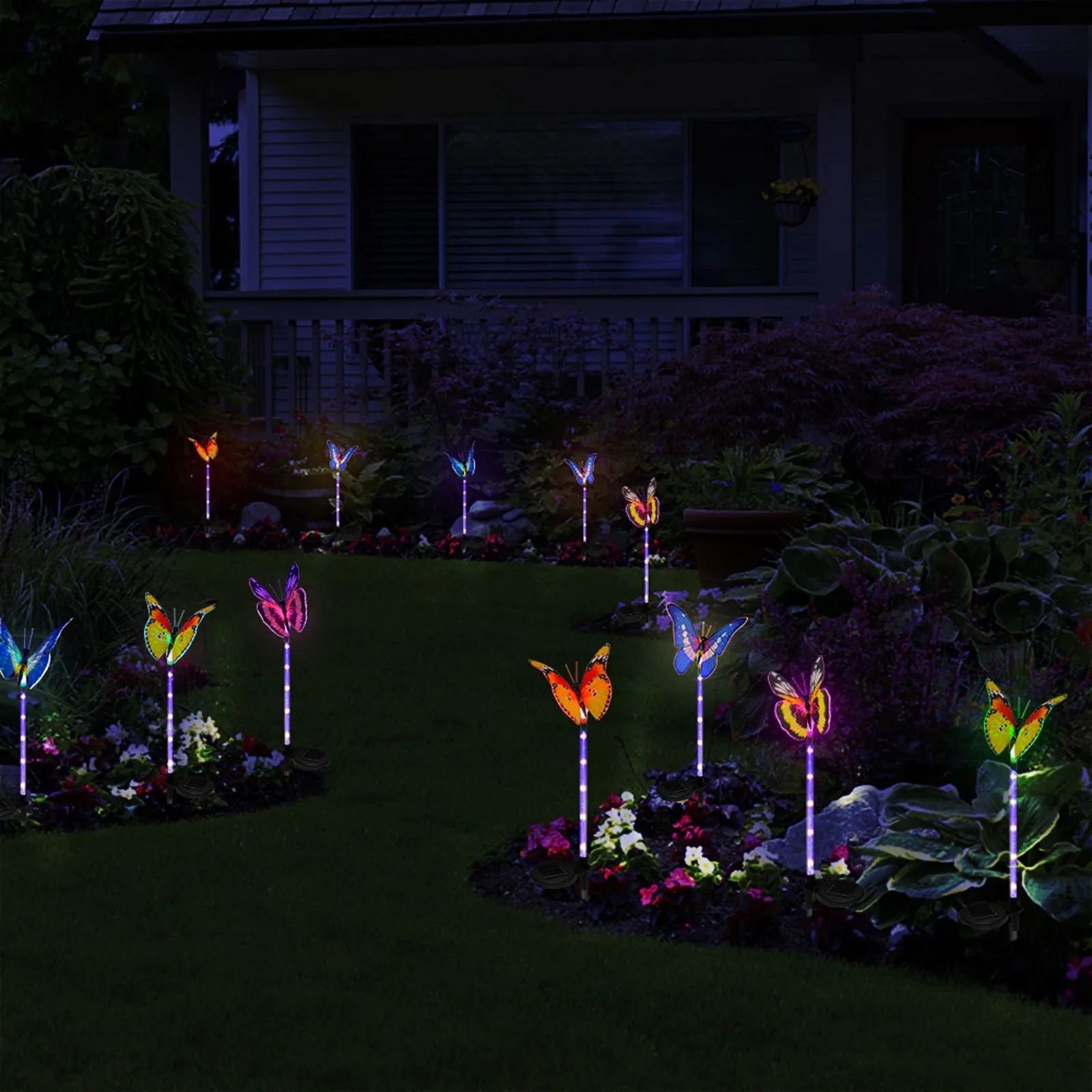 

Outdoor Solar Light 3-Color Changeable Solar Solar Garden Light