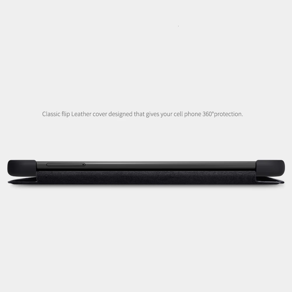 Кожаный смарт-чехол для Xiaomi Mi 8 с функцией автоматического сна и пробуждения 6," Nillkin QIN кожаный чехол для Xiaomi Mi 8 с отделением для кредитных карт