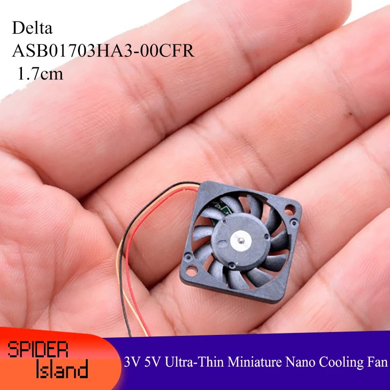 

New Original Delta ASB01703HA3-00CFR DC5V 3V 1.7cm 17x17x3MM 3Lines for UAV Cooling fan