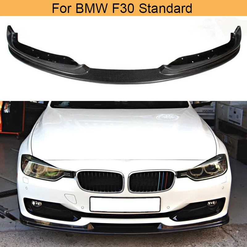 Передний бампер из углеродного волокна спойлер для BMW 3 серии F30 Standard 2012 2015 316i 320i 328i