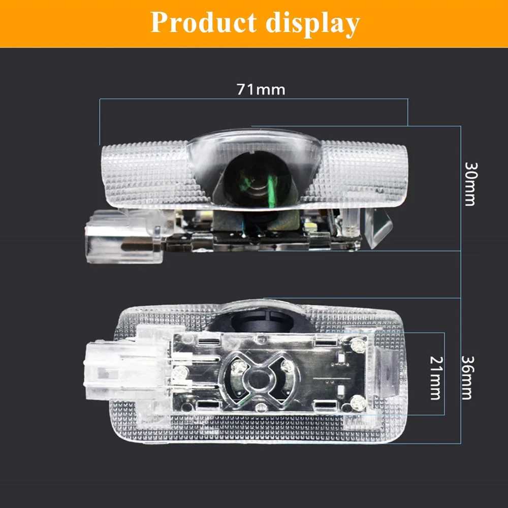 2 шт. беспроводной светодиодный Автомобильный Дверной лазерный проектор с