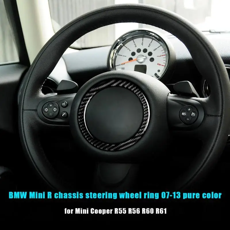 Кольцо на руль из углеродного волокна, Накладка для Mini Cooper Clubman R55 R56 Countryman R60 Paceman R61 2007-2013 авто