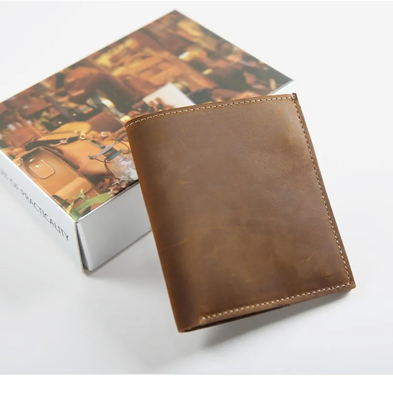 Кошелек LEACOOL из натуральной кожи Женский винтажный короткий кошелек ручной