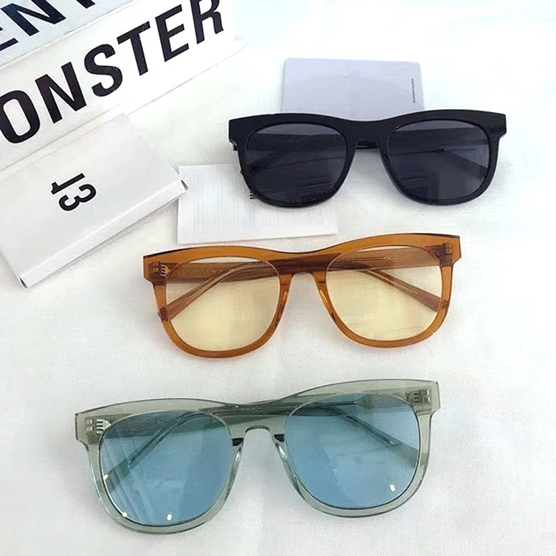 

2020 Gentle sunglass Fashion Polarized Sunglasses W back Men Women Square Male Acetate Sun Glasses Driving Female Eyewear UV400