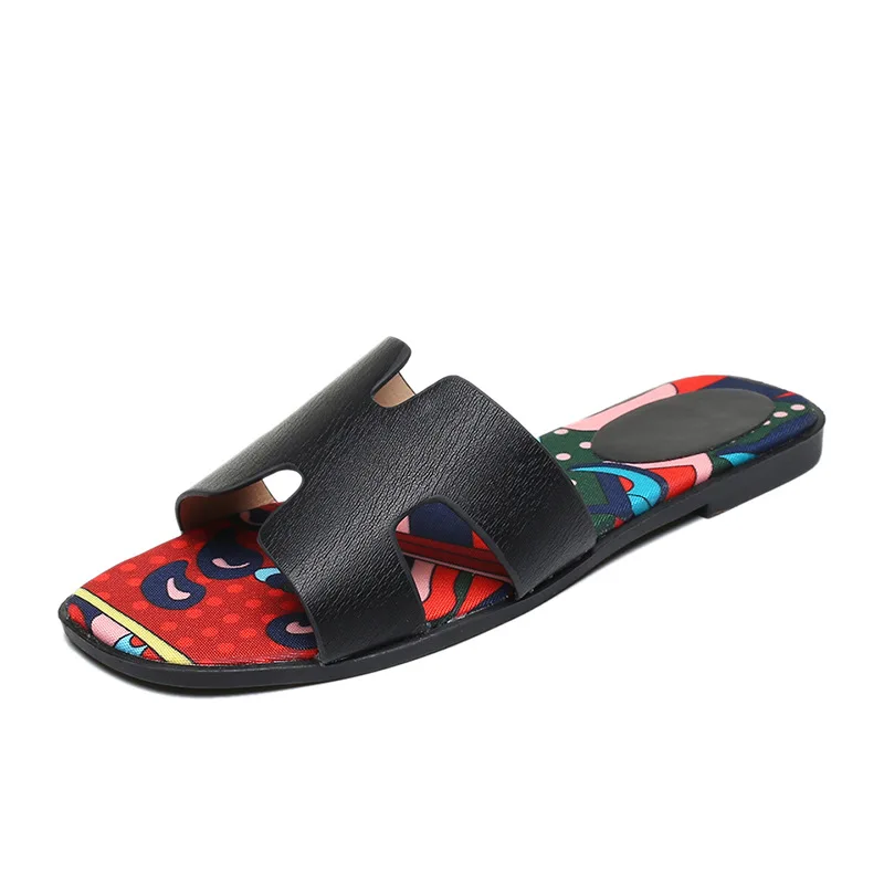 

Fashion Women Slippers Plus Size 41 VIVAIA 2021 Summer Beach Slides Women Sandals Shoes Cattton Casual Flip Flops Outdoor Flats