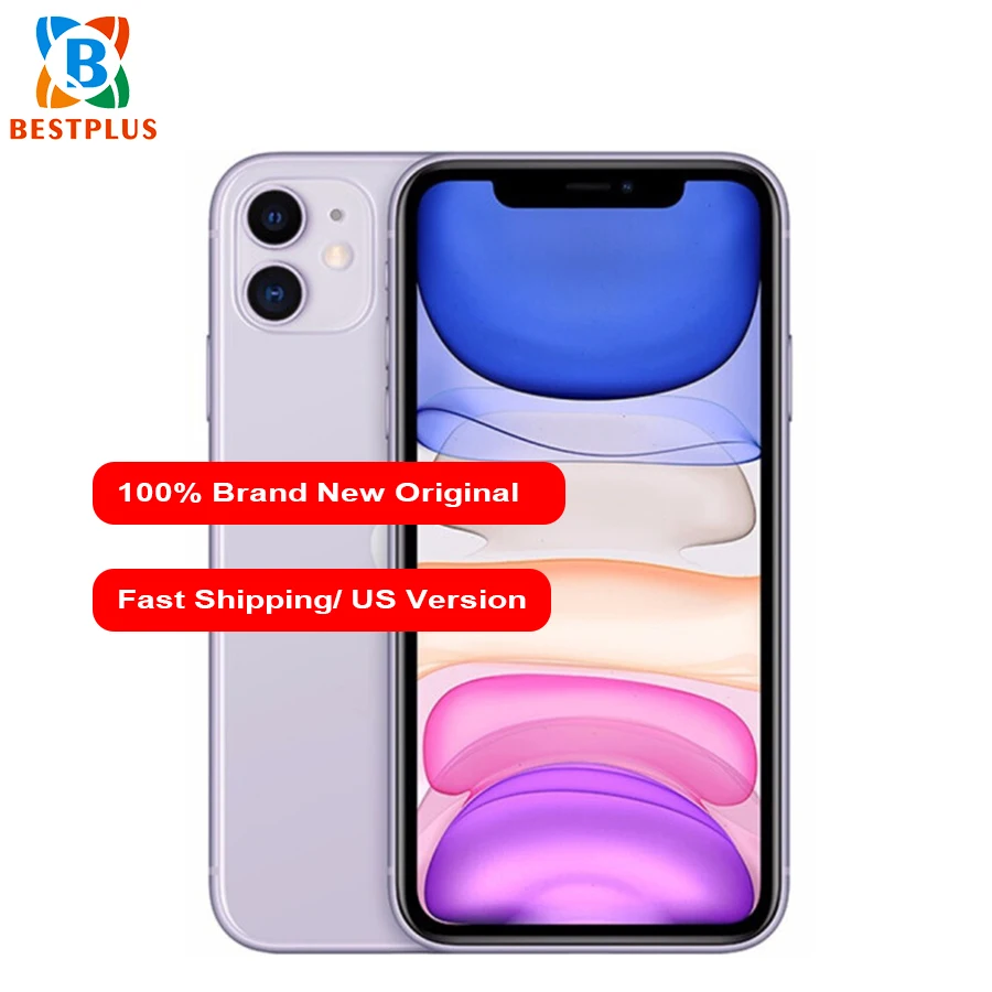 Абсолютно новый мобильный телефон Apple iphone 11 A2111 LTE 6 1 дюйма 4 Гб ОЗУ 64 ПЗУ