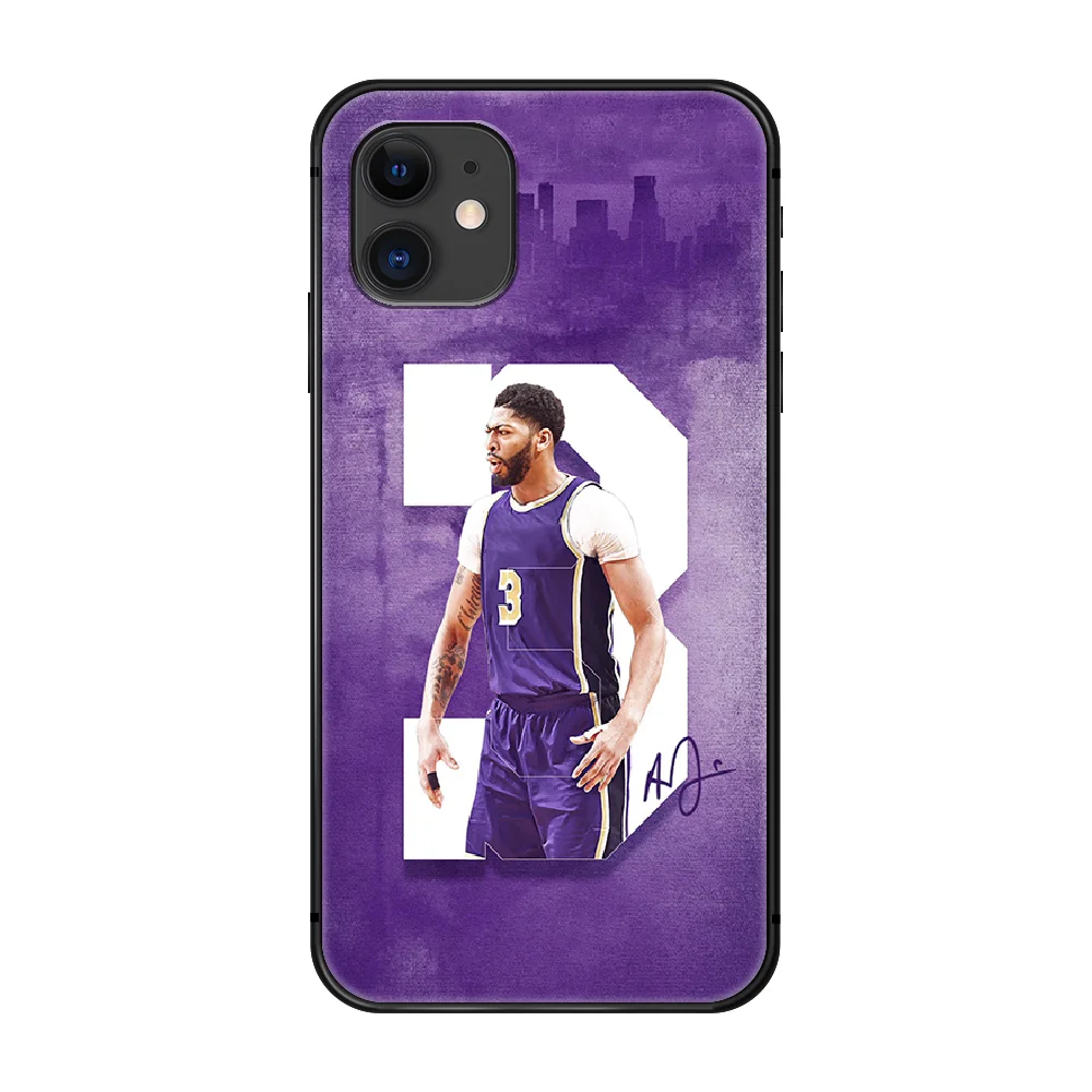 

Anthony Davis Phone Case Cover Hull For iphone 5 5s se 2 6 6s 7 8 plus X XS XR 11 PRO MAX black back trend cover fashion Etui