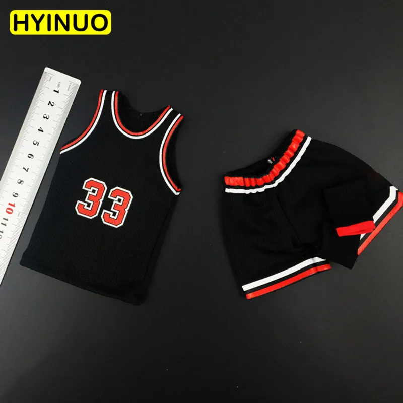 Модель 1/6 года, спортивная баскетбольная звезда Scottie Pippen, Мужская баскетбольная одежда, мужская Трикотажная одежда, набор одежды для 12 дюймов, Мужская фигурка