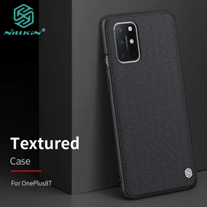 For OnePlus 8T Case Coque Textured Nylon Fiber PC Back Cover For One Plus 8T чехол Original NILLKIN Case