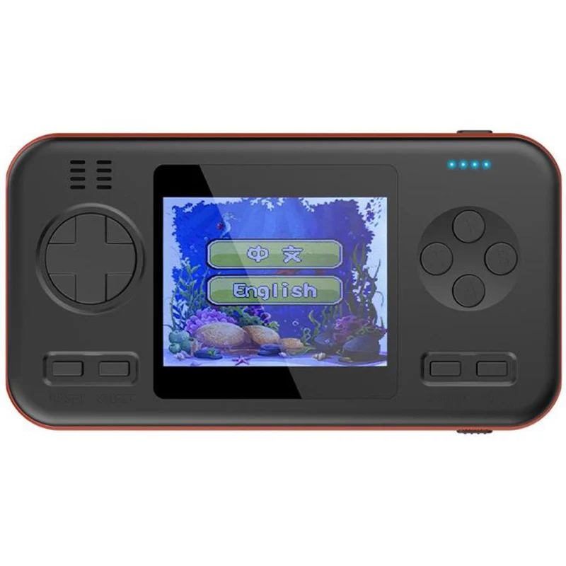 Черный VODOOL встроенные 416 классические игры портативная игровая консоль Ретро плеер Игровые колодки с 8000 мАч банк питания поддержка китайского и английского - Цвет: Черный