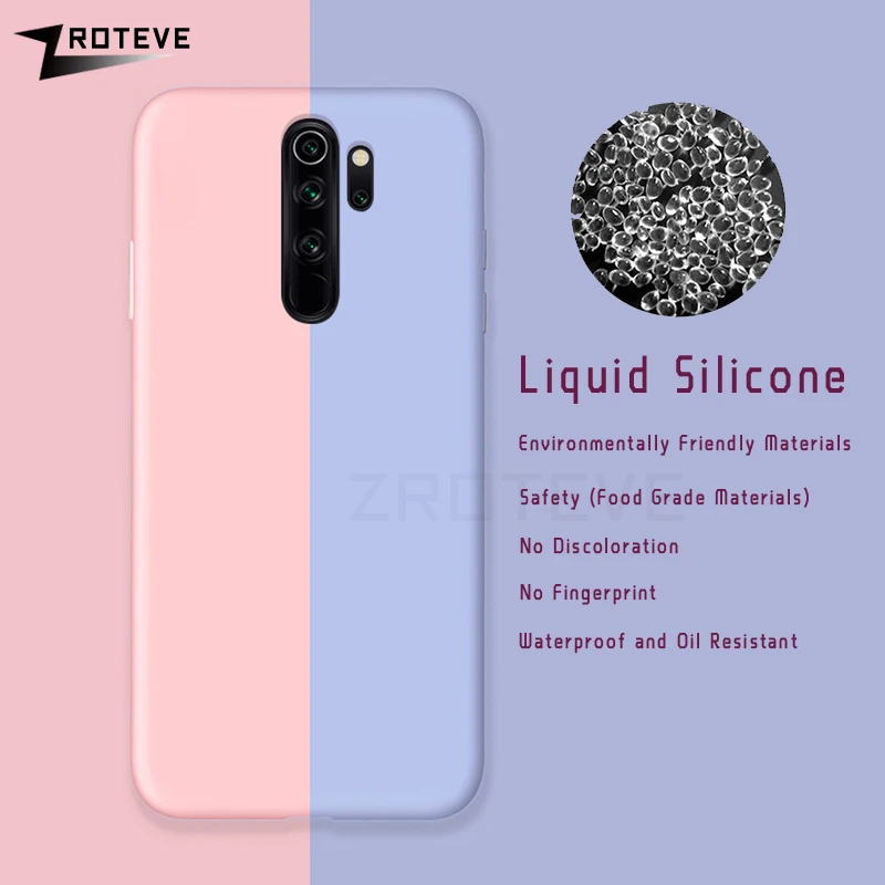 ZROTEVE Cover For Xiaomi Redmi Note 8 Pro Case Slim Soft 8T Liquid Silicone Back Xiami Xiomi |