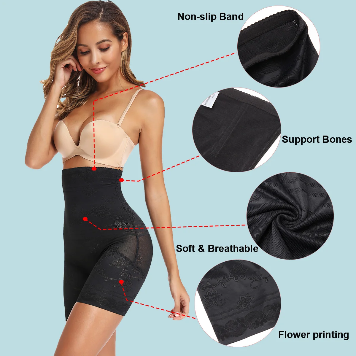 High Waist Shaper Trainer Tummy Control Panties Girdle Belt Women Underwear Butt Lifter Slimming Shapewear Modeling Strap | Женская
