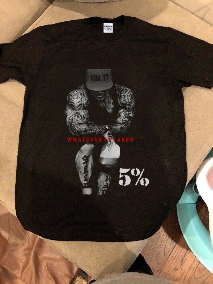 Новинка! Rich Piana 5% сколько нужно футболка перепечатанная 100% хлопок - купить по
