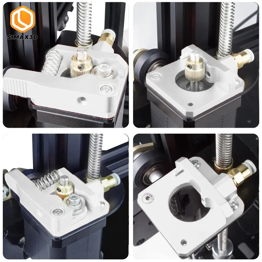 Серебряный экструдер SIMAX3D Mk8 CR10 алюминиевое обновление двойная передача детали