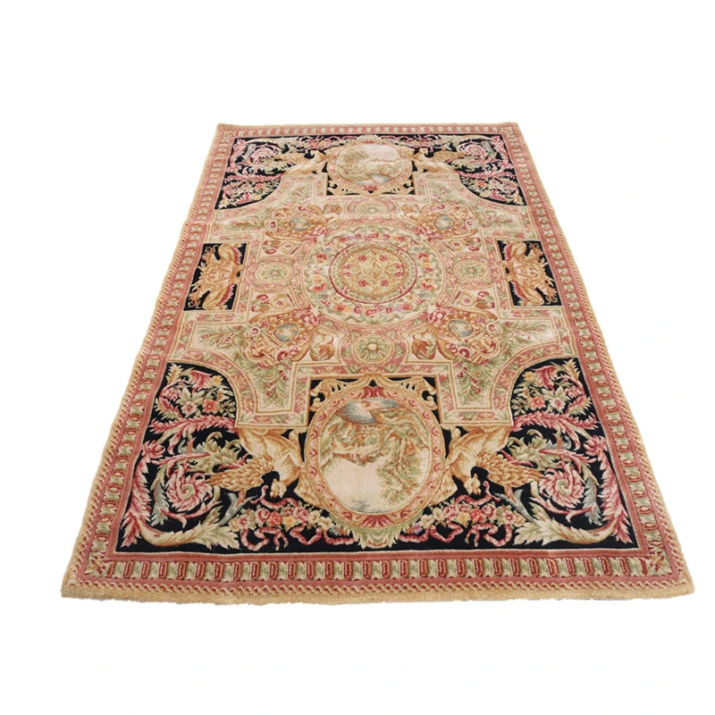 Традиционный французский ковер ручной вязки шик | Дом и сад