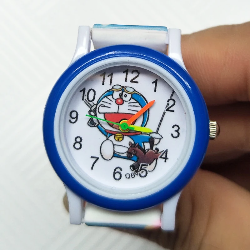 Часы Doraemon детские розовые с рисунком кошки|Детские часы| |