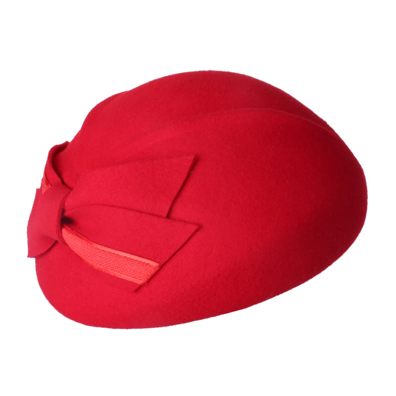 Red 57cm Sedancasesa, женские береты, шапки, модные, Осень-зима, австралийские, шерстяные береты, шапки для женщин, pillbox, шапка, высокое качество, берет, шапка - Цвет: Red 57cm