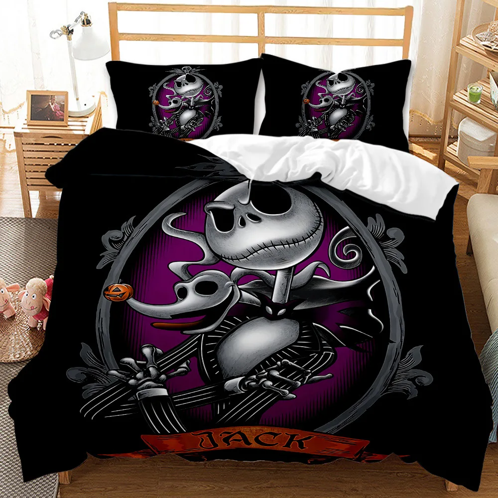 

Halloween Horror Duvet Cover Set 3D Anime Printed Include 1 Duvet Cover 2 Pillowcases Microfiber Bedding set (No sheets)