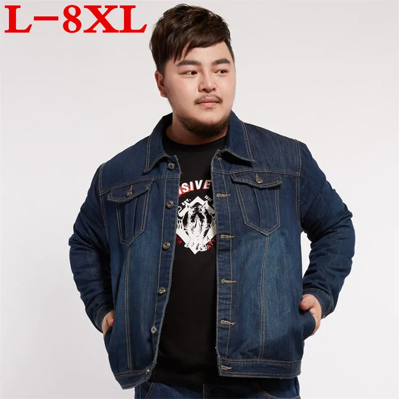 Большого размера плюс 8XL 10XL 9XL 7XL Новинка весны Осенняя мужская куртка короткая из