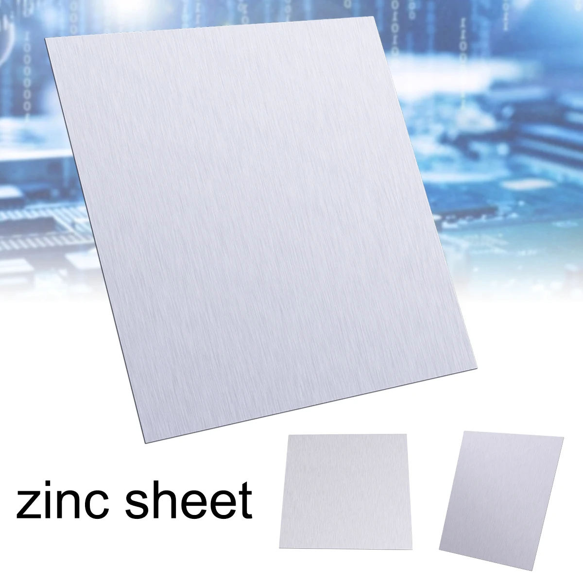 

1Pc New Arrivals 100*100*0.5MM High Purity Pure Zinc Zn Sheet Plate Metal Foil For Science Lab Accessories