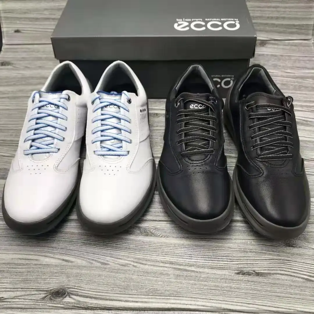 

New Golf Shoes for Men Brand Genuine Leather Golf Sneakers Black White Comfortable Walking Jogging Shoes Golfing Trainers