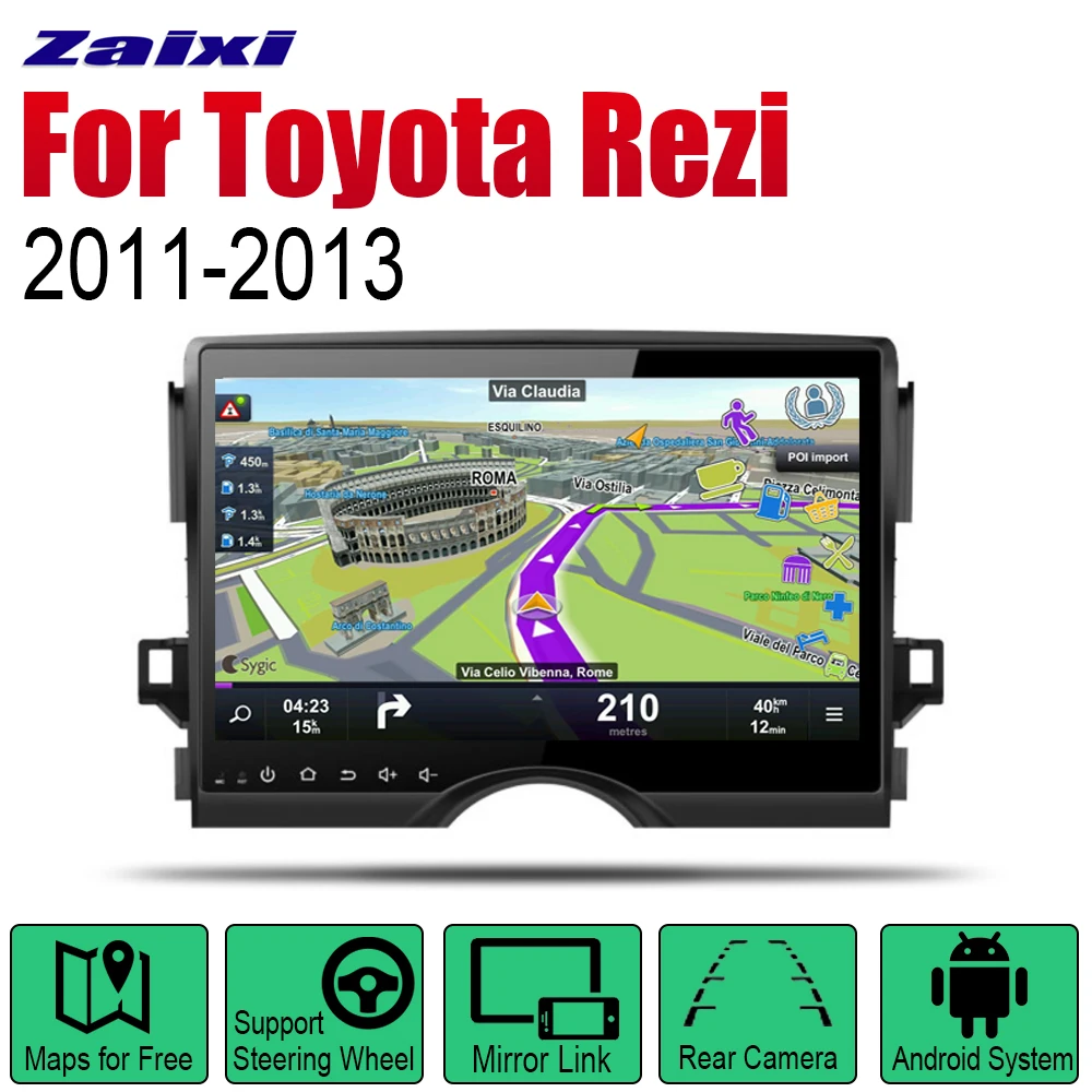 Автомобильный плеер ZaiXi GPS-навигация для Toyota Rezi / Mark 2011 ~ 2013 Автомобильная