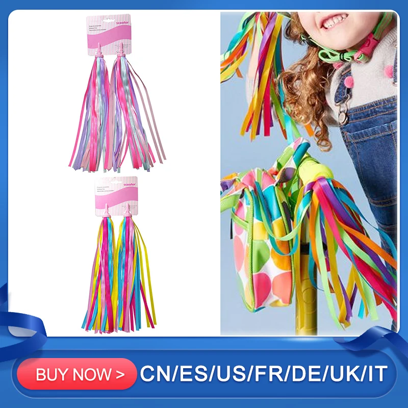 

Kids Colorful Streamers Scooter Bike Handlebars Streamers Tassel Ribbons Accessories For Boys Girls Bike Decoration
