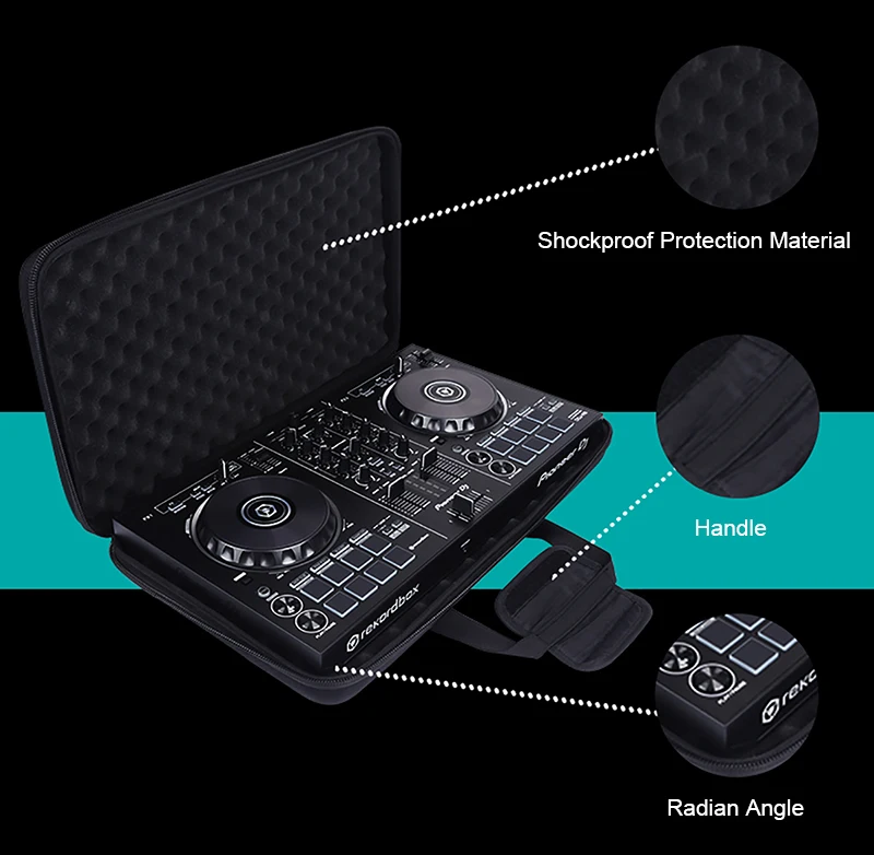 BUBM профессиональная защита сумка жесткий DJ аудио оборудование чехол для Pioneer DDJ RX/Pioneer DDJ SX DJ контроллер