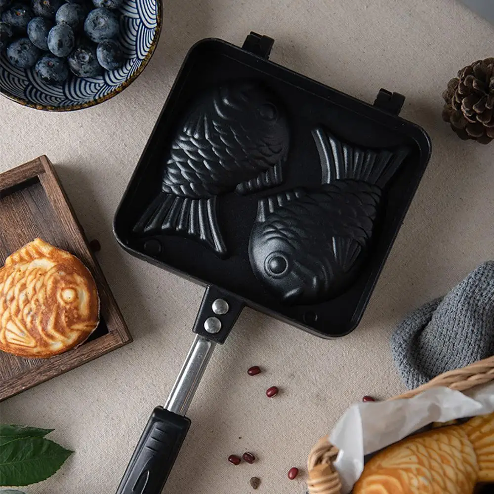 Креативная подставка для торта в форме двойной рыбы горячий десерт вафельница