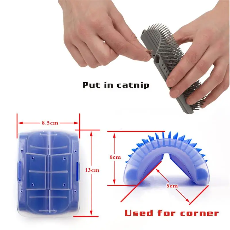Съемная угловая щетка для кошачьей мяты|Уход за кошками| |