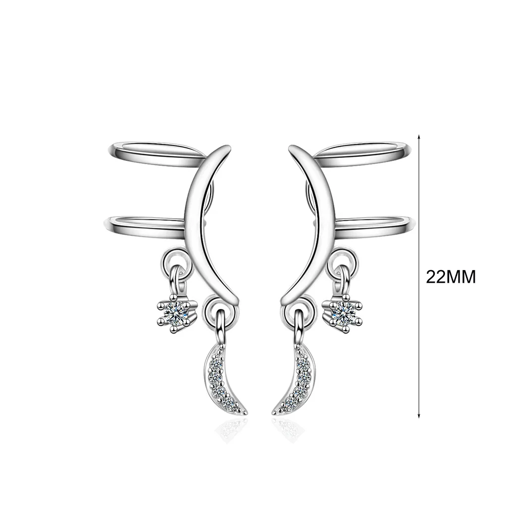 MEETSOFT посеребренные предотвращающие аллергию модные серьги клипсы для женщин