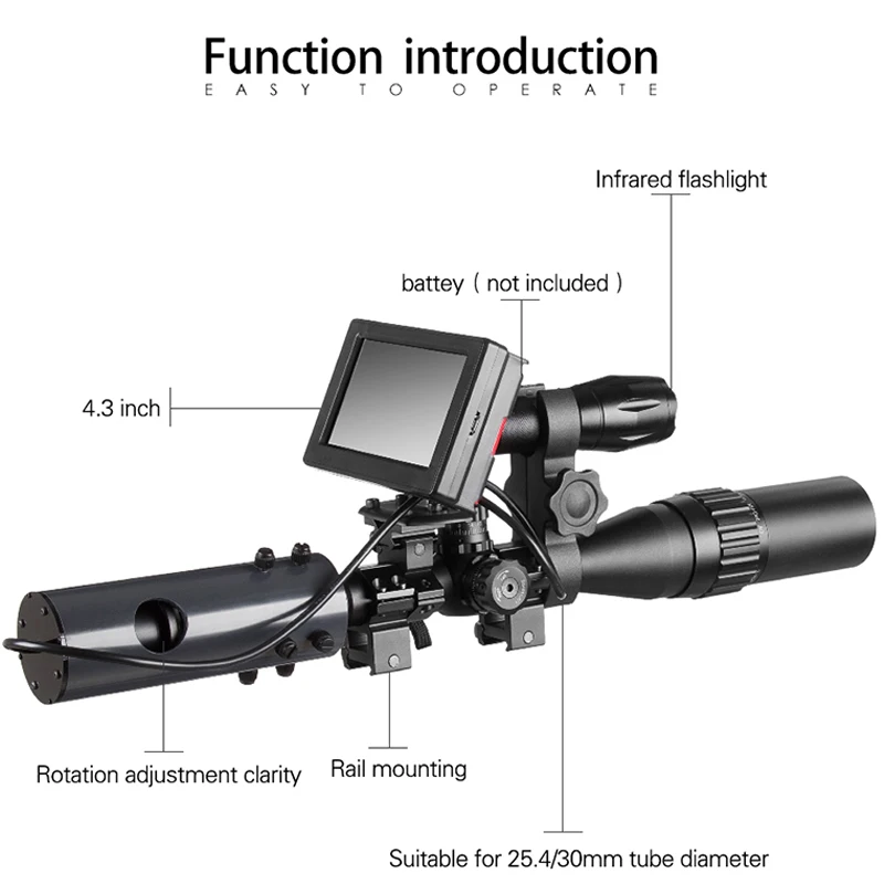 ИК-прицел с ночным видением 4 3 нм 0130 дюйма | Спорт и развлечения