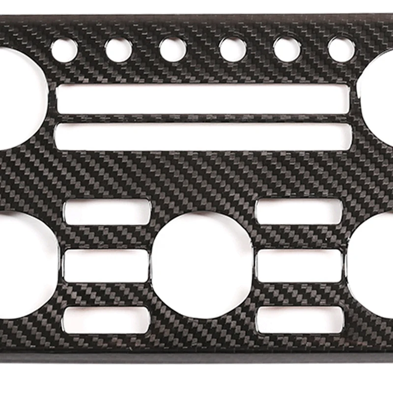 Автомобильная Центральная панель управления из углеродного волокна рамка для