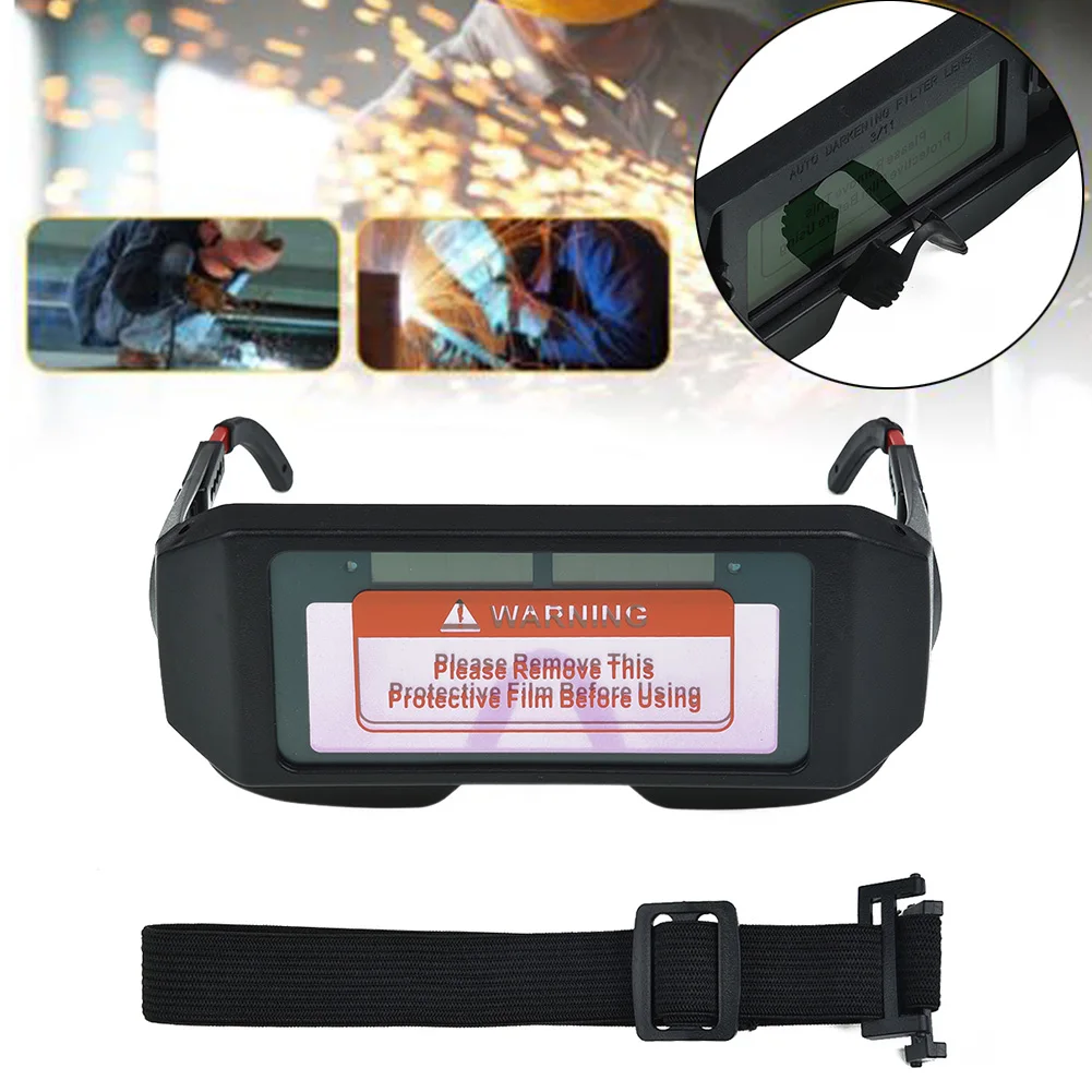 

PP plastic Welder glasses Black Anti-ultraviolet Head wear Supplies Set