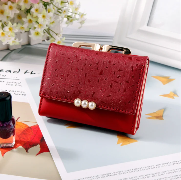 Модные женские кошельки жемчуг элемент короткие ботильоны из мягкой PU