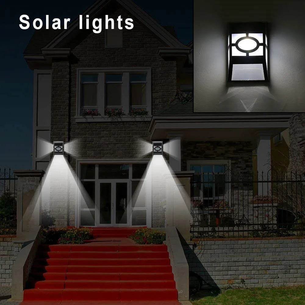 Светильник настенный водонепроницаемый на солнечной батарее 1/2 шт.|Комнатные