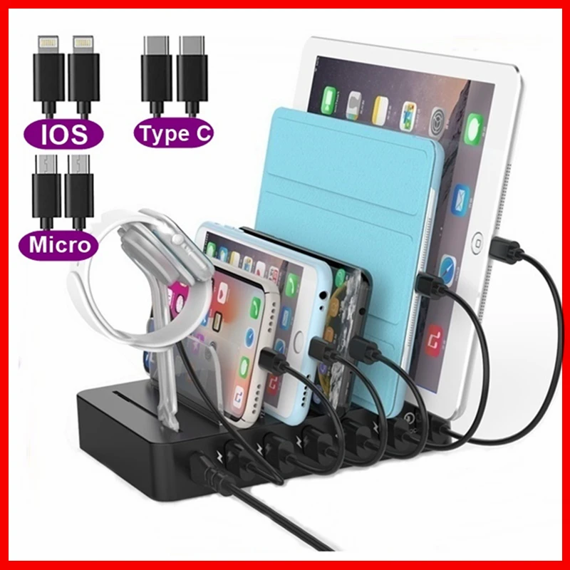 

Зарядное устройство с 6 Usb-портами и поддержкой быстрой зарядки