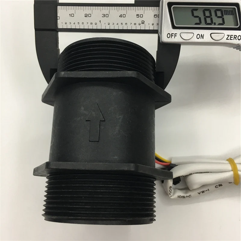 DN50 Plastic Hall Turbine Water Flow Meter Sensor 2 Inch 5-250L/Min | Инструменты