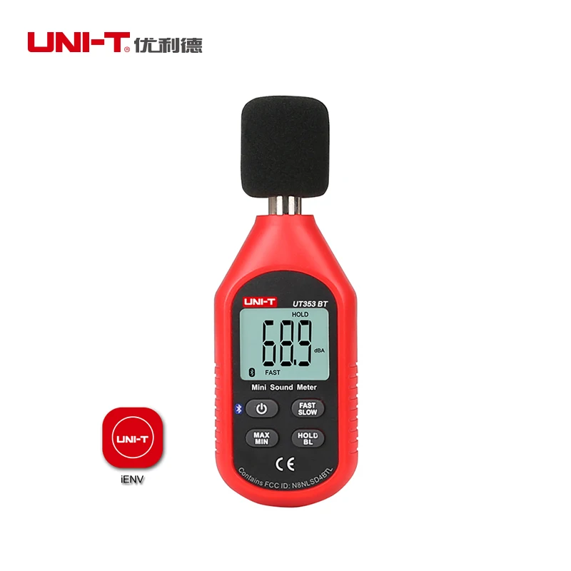 

UNI-T Noise Measuring Instrument Decibel db Meter Range 30~130dB Mini Audio Digital Sound Level Meter Decibel Monitor UT353