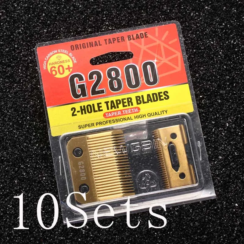 G2800 10 sets WMARK лезвия профессиональная аккумуляторная машинка для стрижки волос лезвие Высококачественная карбоновая сталь машинка для стрижки аксессуары золотистого цвета для выбора Золотой винты - Цвет: G2800 10 sets