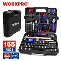 workpro 165pc home tools household tool set wrench screwdriver plier socket set