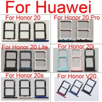 sim card tray socket slot adapter for huawei honor 20 pro lite 20i 20s view 20 v20 micro sd reader card holder replacement parts