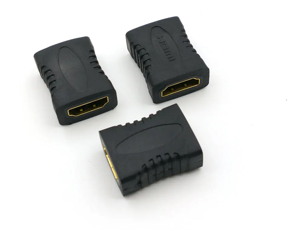 

100 PCS Gold plated HDMI to HDMI female to female adapter hdmi Converter HDMI connector