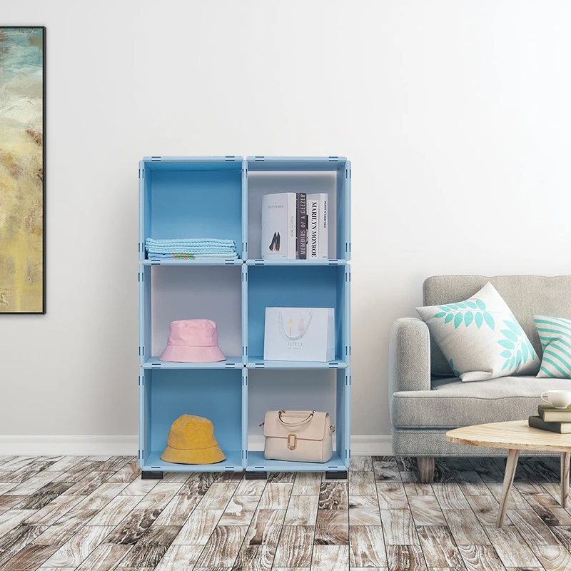 

DIY Portable Storage Organizer Decorate environmental material variety assembly TV bench end table shoe cabinet plastic locker