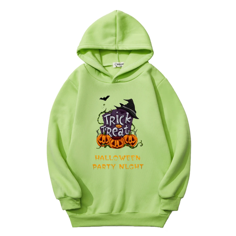 

Детская толстовка с капюшоном для девочек и мальчиков, свитшот с забавным рисунком на Хэллоуин, пуловер, Топ с длинным рукавом, детская одеж...